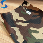 Smooth And Breathable 63GSM Lining Fabric 0.5M Ripstop Camouflage With PU Coating